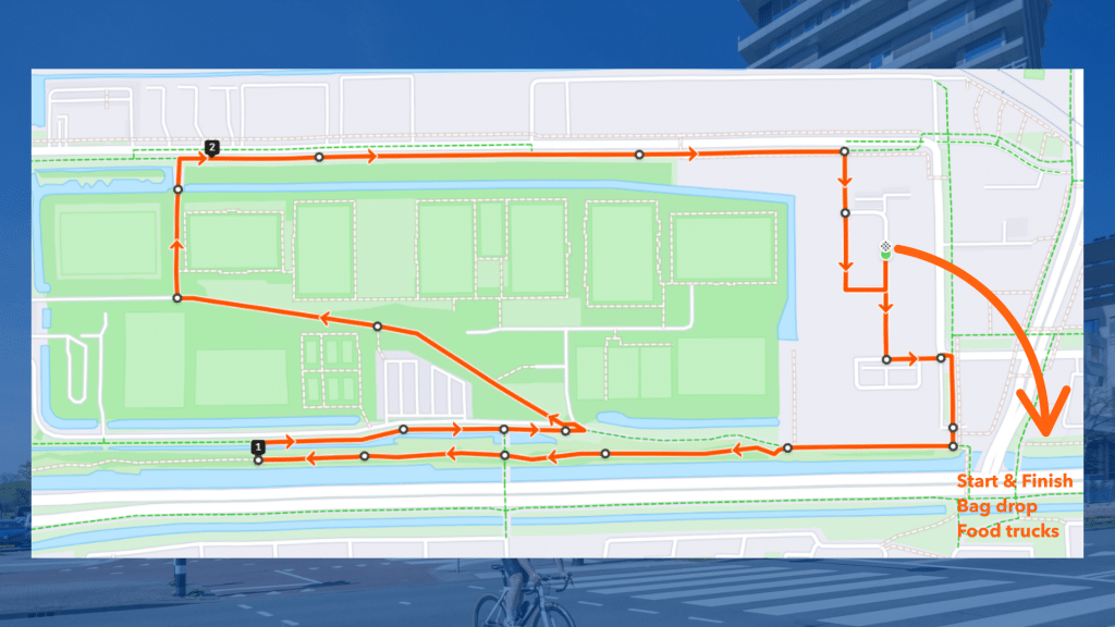 3km route van de Sloterdijk Community Run