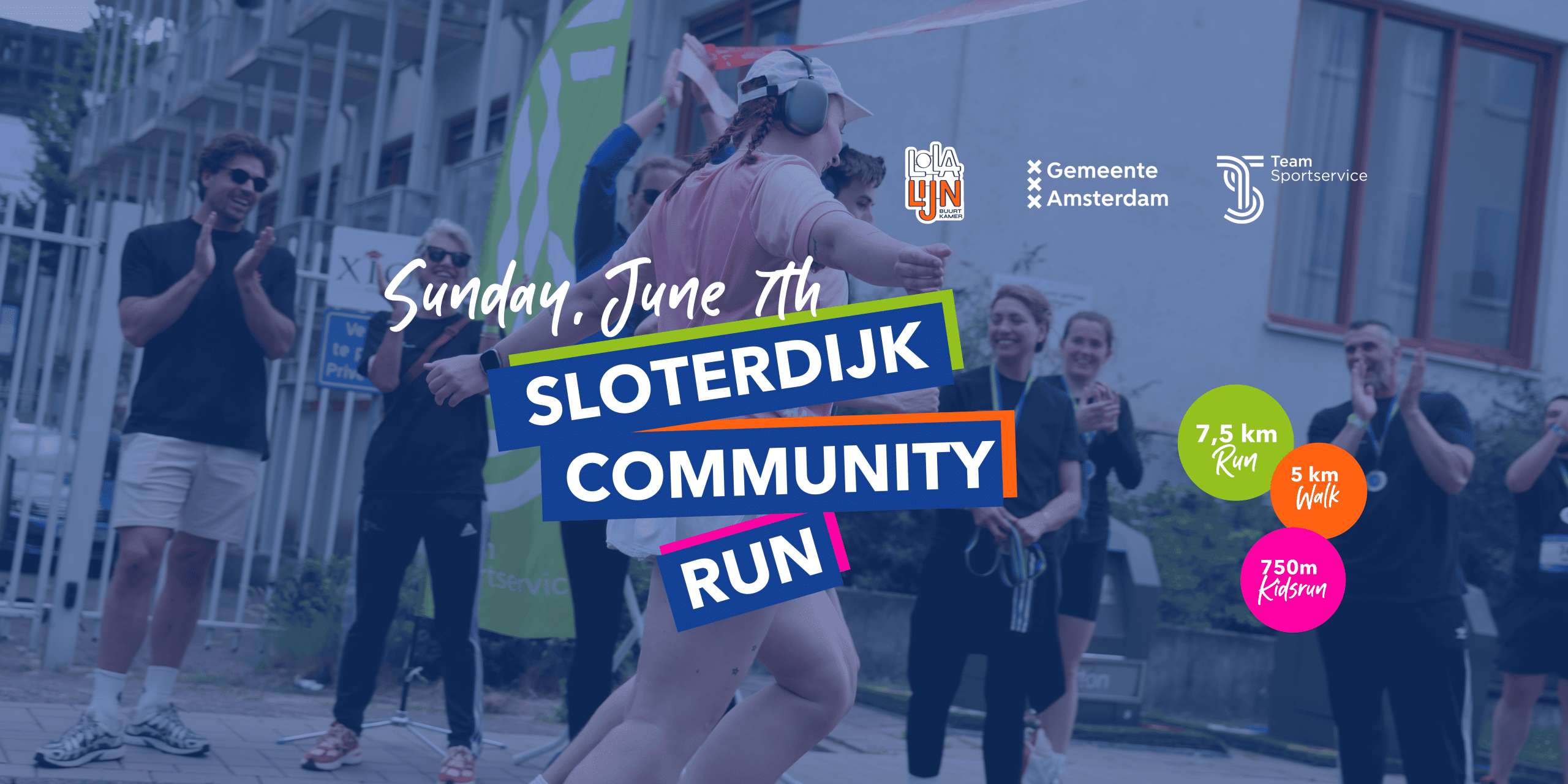 Sloterdijk Community Run Banner