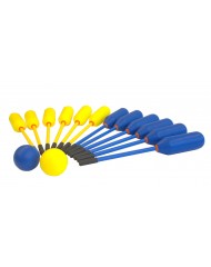 Knotshockeystick blauw